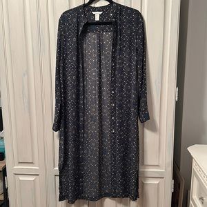 Blue Pattern Duster